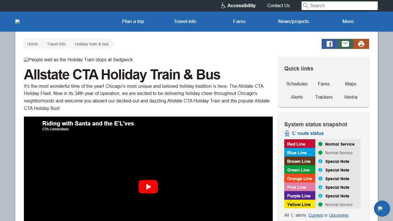 CTA Holiday Train & Bus - CTA