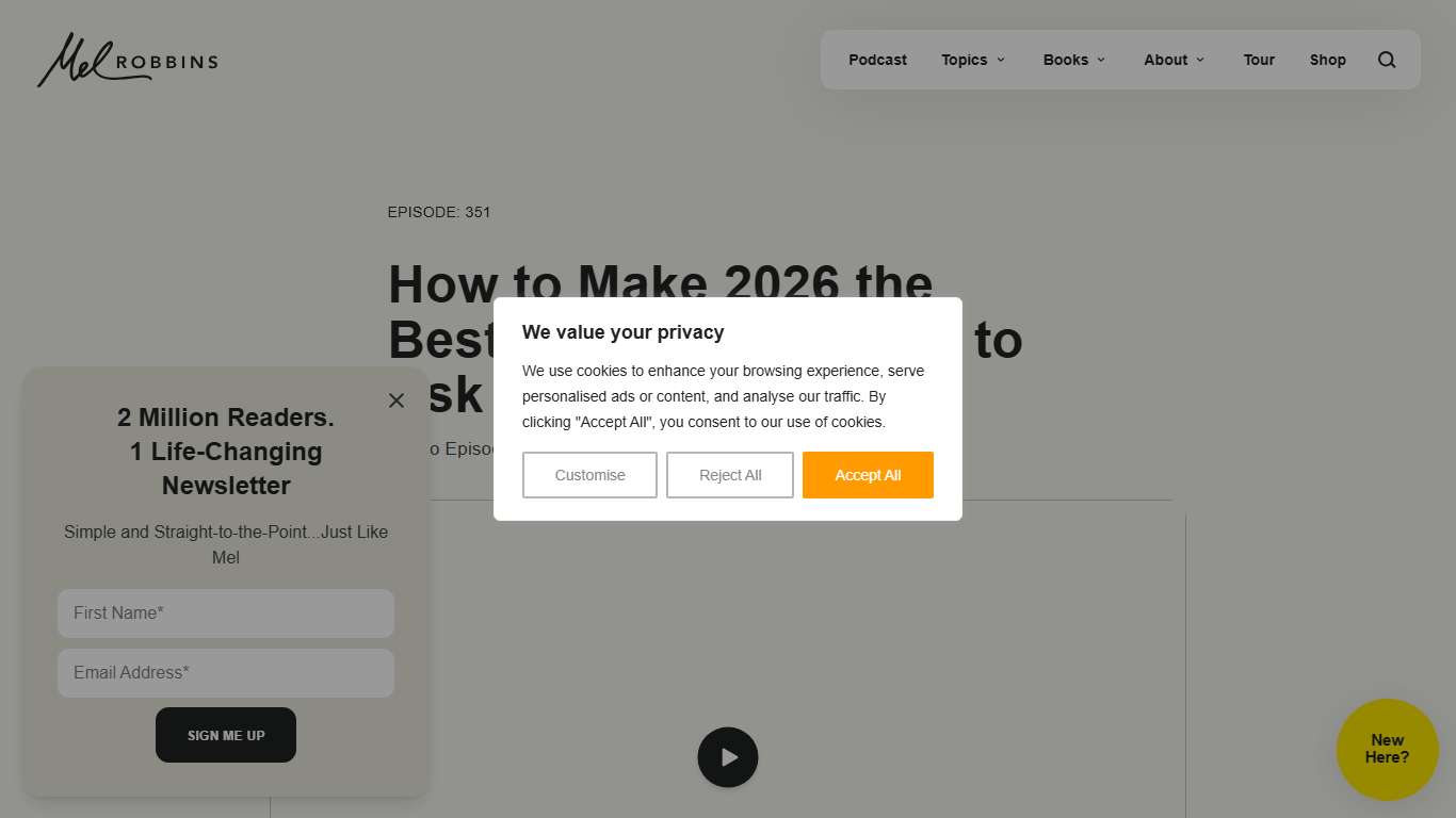How to Make 2026 the Best Year - Mel Robbins
