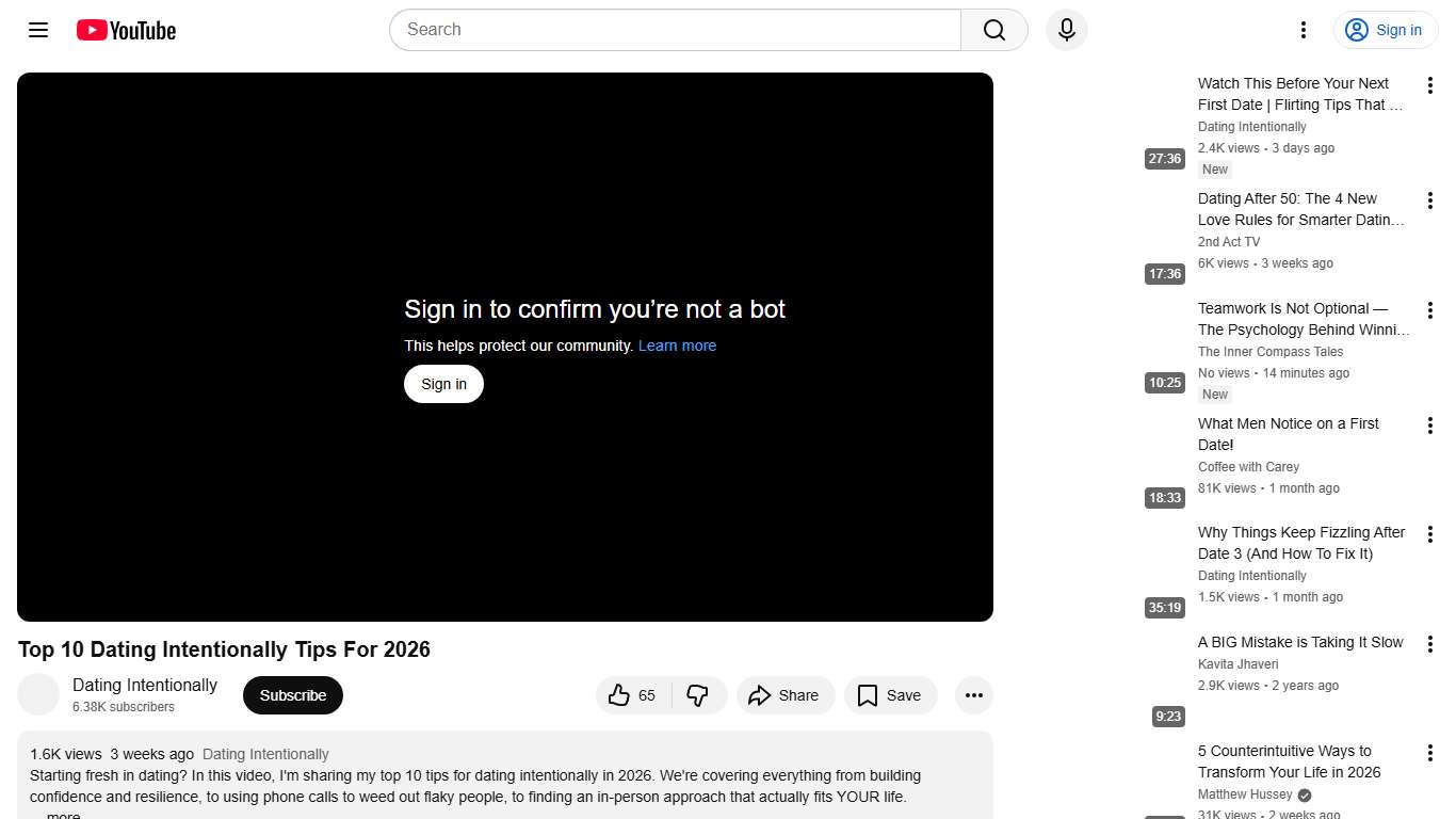 Top 10 Dating Intentionally Tips For 2026 - YouTube